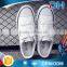 Hook and loop fastener casual canvas shoes for men