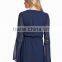 Whoelsale Custom Fashion Lace Boarder Dress For Women Designer One Piece Party V-neck Front Casual Dress
