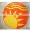 Promotional gift cotton reactive printing compressed round beach towel