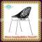 2015 new design wholesale italian style malaysia chromed salon office living outdoor furniture cheap modern China plastic chair