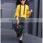 Highly fashion wholesale girls ruffle shirt round neck pant shirt for girls