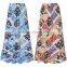 Wholesale Women Boho Printed Floral Pleated Skirt Ladies Beach Wear High Waist Flare Skirts