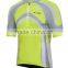 Sublimation printing mositure wicking short sleeve cycling jersey