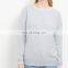 Grey Stripe Trim Sweatshirt polycotton jesery sweatshirt crew-neck hoodies without hood