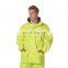 Hi Vis 300D polyester rain Breathe Rain reflective security jacket with 3M tape