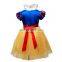 2017 hot wholesale funny halloween costumes cosplay show elegant fancy dress snow white prom dress for kids MFJ-0013