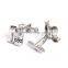 Wine Bottle and Cup Cuff Link Silver Cheap Shirt Cufflinks Men