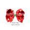 Hot sale Metal Hair Clips christmas bowknot alligator Clips for kids