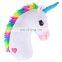 New Custom Plush Unicorn Pillow 2017 Home Decor Stuffed Soft Kids Plush Pink Poop Emoticon Emoji Pillow