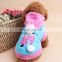 2016 new arraival pet dogs christmas deer clothing with cap coral cashmere pet clothing