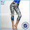 2015 Yihao gym leggings Wholesales manufacture sublimated classic supplex active 3/4 pants sports leggings for women