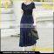 Hot sale plain lace design casual long summer skirts