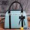 CR Korean designer developed new arrival latest styles ladies handbag with bowknot retro red tote bag leather