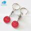 2017 Custom cheap high quality souvenir use metal trolley token key rings