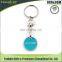 Custom made metal soft enamel trolley coin keyholder
