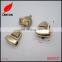 Good quality light gold mini metal clasp for purse