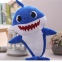 Luminous easter gift cute baby shark plush toy manufacture