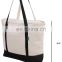 Heavy Duty Cotton Canvas Tote Bag Women's for Grocery, Shopping Large Book Bag with Outer Pocket and ZIPPER Closure Machine Wash