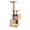 Modern Cat Tree Wooden Cat Tower Cat House Scratcher Furniture