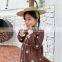 2020 autumn and winter new Korean children's skirt girls plus velvet embroidery light cord velvet dress retro long skirt