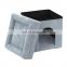 RTS sanding fabrics foldable pet bed/cat house pet functional customized animal folding storage ottoman