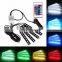 Car RGB LED Strip Light 4pcs LED Strip Lights 16 Colors Car Styling Decorative