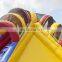 3 Lanes Inflatable Vulcano Slide Kids Bouncy Castle Slide For Sale
