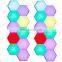 Modular DIY LED Hexagonal Quantum Magnetic Wall Light