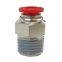 Straight One Touch Male Copper Pneumatic Quick Connect Tube Fittings Applied In Pneumatic Tubing System
