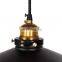 Tonghua Black Diameter 22cm Iron Lamp Shade Decorative Vintage Pendant Light Industry Restaurant Loft Hanging Lamp