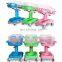 New Born Baby Bed With Wheels and Angle Adjustable ABS Baby Cart for hospital use