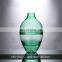 Modern Nordic Regular Shape Green Colored Crystal Glass Vase For Home Decoration