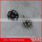 single clear diamond silver metal base brooch