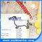 Mini dog shape paper clip PET coated PMS color