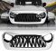 Shark Grille For Jeep Wrangler JL/ 2018-2021 Jeep Gladiator JT ABS US Stock