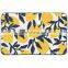 Lemon Design Soft Non Slip Absorbent Flocking Carpet Home Living Door Mat Microfiber Bath Floor Mat with TPR Backing