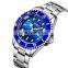 OULM HT6040 Men's Fashion&Casual Watch Japan Quartz Movement Stainless Steel Band Business Watch Auto Date