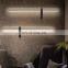 Italian Minimalist Black Full Copper Wall Lamp For Living Room Dining Room Bedroom Bedside Lighting Modern Line Wall Light