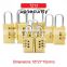 Portable 3 Digit Anti-theft Brass door lock Password Lock Safety Combination Padlock