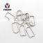 Custom Metal D Shaped Flat  Split Key Ring Keychain Key Ring Accessories