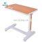 Factory Made Best Selling ABS Over Bed Table With Adjustable Height and Wheels For Disabled Patient Elder