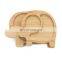 Free Sample Bamboo Kids Plate Feeding Set Wholesale Biodegradable New Design Bamboo Baby Plate With Suction