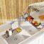 Adjustable Stainless Steel Telescopic Sink Rack Sponge Holder Expandable Storage Drain Basket Kitchen Sink Organizer