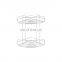 Corner Shower Caddy Wall Mounted bathroom Basket Shelf double layers Adhesive No Drilling Corner Shelf Rack