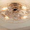 Retro ceiling electric fan light
