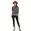 Oversized 100% Cashmere Sweater Women Winter's Thick Knitted Crew Neck Batwing Sleeves Casual Solid OEM Service Available