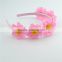 High quality wholesale daisy flower hair accessories wedding dress headbands for girls 368G03DF                        
                                                                                Supplier's Choice