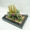 Indoor decorative artificial plants cactus and succulent series with oblong pot
