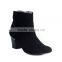 Spring Newest Pointed Toe Knee High Boots Woman Sexy High Heel Boots high quality black leather thin heels boots