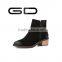 Fashion High Heel Ankle Leather Woman Boot In Black Lady Boot Bootie